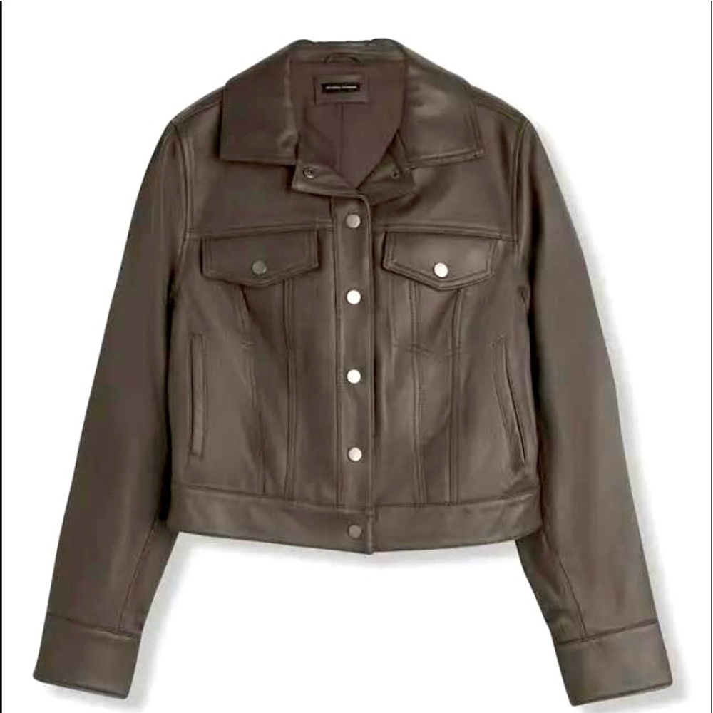NWT Universal Standard Parker leather jacket